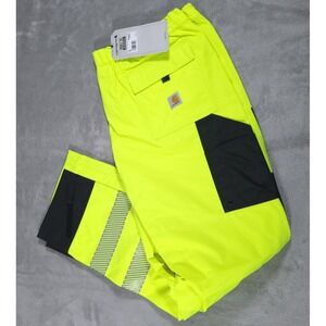 Carhartt Storm Defender Waterproof Pant Mens XL Tall (40x33) Hi-Vis Yellow Black